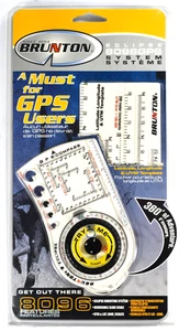 Brújula Sistema GPS Brunton Eclipse 8096 con Plantilla UTM Latitud/Longitud - Imagen 1 de 4