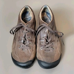 Keen Zapatos de Senderismo para Mujer Talla US 10 EU 40.5 Cuero Marrón Con Cordones Impermeables  - Imagen 1 de 11