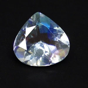 0.62 Ct Heart Pear Phenomenal Top Grade (6 x 6)Natural Faceted Rainbow Moonstone - Picture 1 of 7