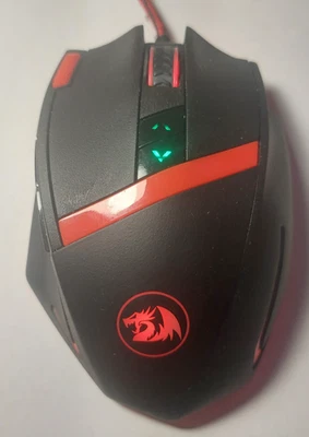 Red Dragon M801 Mammoth Programmable Gaming Mouse - Tested - Missing Weights - Image 1 of 4