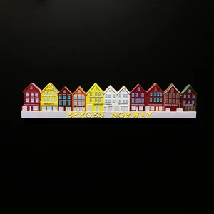 Bergen Norway Tourist Travel Souvenir 3D Resin Refrigerator Fridge Magnet Craft - Picture 1 of 4