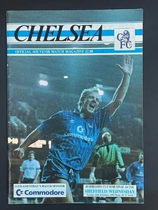 1990/91 CHELSEA V SHEFFIELD WEDNESDAY 24-02-1991 RUMBELOWS LEAGUE CUP SEMI-FINAL - Picture 1 of 1
