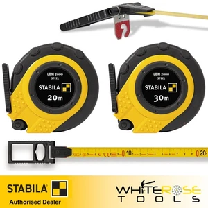STABILA LBM 2000 STEEL Closed Case Tape Measure Steel Choose 20m 30m - Picture 1 of 20