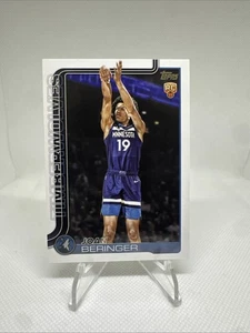 2025-26 Topps #217 Joan Beringer Rookie Card Minnesota Timberwolves - Bild 1 von 2