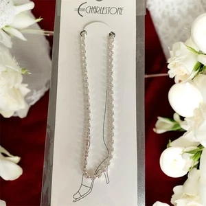 Charlestone Klar Kristall Fußkettchen Schmuck Fußkettchen Neu in Verpackung Strass 9,25" Neu - Bild 1 von 8