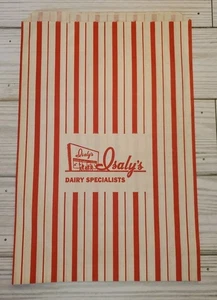 1950s ISALY'S Popcorn BAG UNUSED ISALY DAIRY EXCLUSIVE Ice Cream 🧊 😋 - Picture 1 of 4