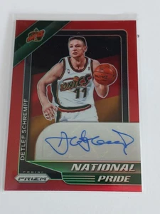 2020-21 Panini Detlef Schrempf National Pride Signatures Red Prizm #NPS-DLS Auto - Picture 1 of 2