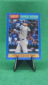 2025 Topps Heritage Blue Border Shohei Ohtani Record Breaker, Fresh, Mint - Picture 1 of 2
