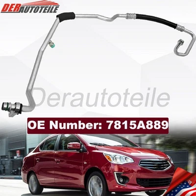Manguera de succión de refrigerante para compresor de aire acondicionado Mitsubishi Mirage 2014-2020 7815A889 Foto 1 de 4