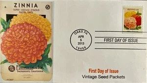 Romp Cachets 4759 Paquetes de Semillas Vintage Robles Pennsylvania Zinnia Flores 4 BarCXL - Imagen 1 de 1