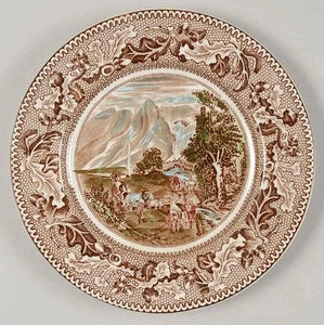 Johnson Brothers Historic America Brown Multicolor Bread & Butter Plate 278261 - Picture 1 of 1