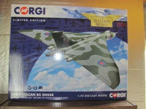 Corgi AA27201 1:72 Die Cast Avro Vulcan B2 HX558 Jet Plane "Vulcan To The Sky" - Picture 1 of 4