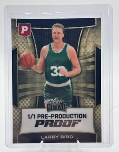 2025 Leaf Metal Larry Bird 1/1 Pre-Production Proof Pristine Auction - Bild 1 von 2
