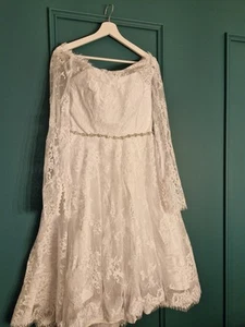 Brand New Midi Wedding Dress Size 10/12 - Picture 1 of 5