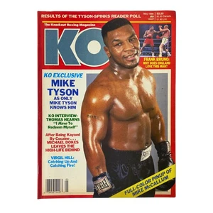 KO Boxing Magazine May 1988 Mike Tyson Cover w Pinup No Label VG - Picture 1 of 3