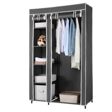 Portable Wardrobe Clothes Closet, Durable Non-woven Fabric Storage Organizer