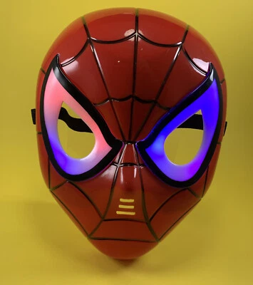 MARVEL SPIDER-MAN MÁSCARA DE ILUMINAÇÃO VESTIR FANTASIA DE HALLOWEEN ACESSÓRIO HOMEM ARANHA - Imagem 1 de 4