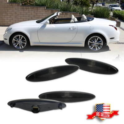 Kit de carcasa de luz de señalización delantera y trasera ahumada de 4 piezas para Lexus SC430 2002-2010 Foto 1 de 4