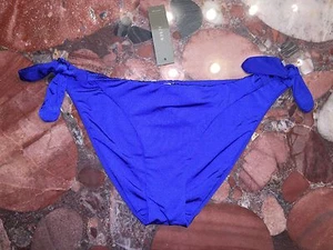 Neu mit Etikett J. Crew Metallic glänzend blau Bikini Tankini Badeanzug Unterteil Damen XS - Bild 1 von 3