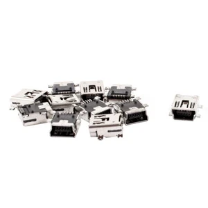 Mini USB B Type Femelle Chargeur Port Jack Connecteur 5 Broches Prise 10 Pcs - Photo 1 sur 1