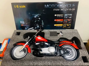 Zytoys 1/6 Scale DieCast Model Bike Heavy Vehicle Motorcycle Red New in Box - Picture 1 of 6
