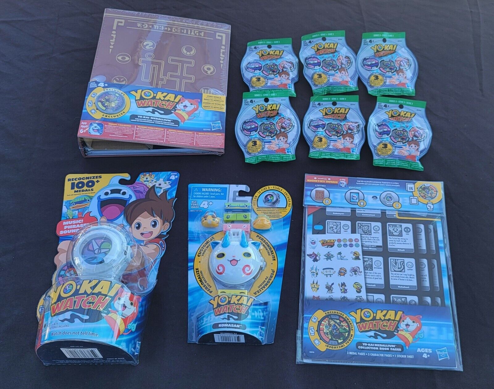 Yo-Kai bundle all you see is what you get.the attachment for the watch may vary
