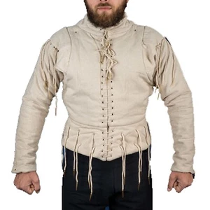Medieval Plain Doublet Jacket Aketon SCA LARP Costume - Picture 1 of 4