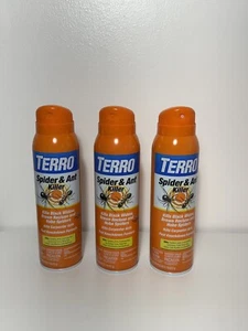 3 Pack TERRO Spider & Ant Killer Spray Spiders Ants & Pests 16 oz Bottles - Picture 1 of 1