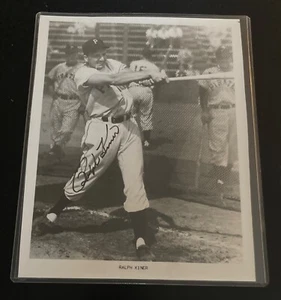 Ralph Kiner Signed 8x10 - Pittsburgh Pirates - Picture 1 of 3