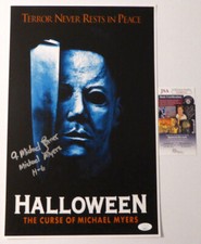 A. Michael Lerner Signed 11x17 Photo Autographed, Halloween 6, Myers, JSA COA