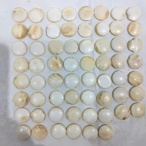 Japanese Goishi Go-Stone IGO Game White Stone Only 62 pieces Chipped or Dirty FS - Picture 1 of 8