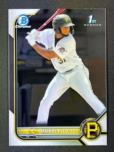 MAIKOL ESCOTTO 2022 Bowman 1st Bowman Chrome BCP-52 Pittsburgh Pirates - Bild 1 von 2