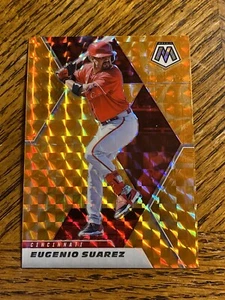 Eugenio Suarez, 2021 Mosaic, Orange Reactive Prizm, Karte 168, kostenloser Versand! - Bild 1 von 2