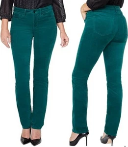 NYDJ PINE grüne schmale Cordjeans -- Größe 8 -- jetzt $ 59 neu mit Etikett - Bild 1 von 3