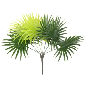 Simulated Plastic Palm Leaves Fake Tropical Plants Green for Decoration - Picture 1 of 12