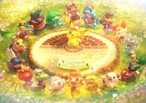 Anime pok mon bulbasaur charmander chespin chikorita Cosido Juego Mat Escritorio - Imagen 1 de 1