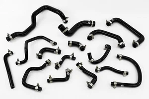 Silicone Ancillary Coolant & Breather Hoses fit Toyota MR2 MK2 NA Rev1-2 Black - Picture 1 of 4