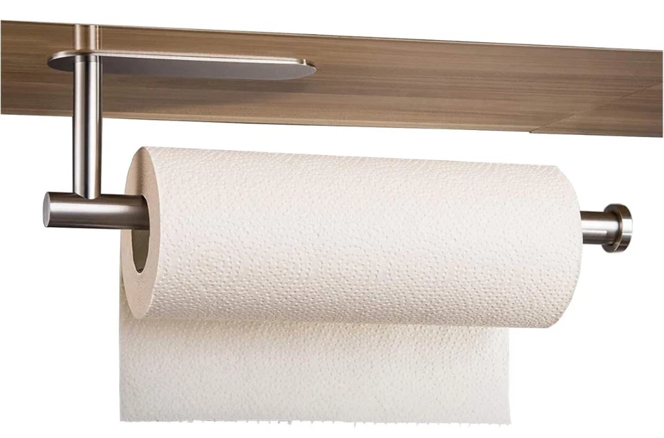 Porta Rotolo da Cucina Senza ForaturaPorta Scottex da Parete Appendere Autoad...