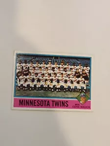 1976 Topps #556 Gene Mauch Minnesota Twins Teamkarte - Bild 1 von 2