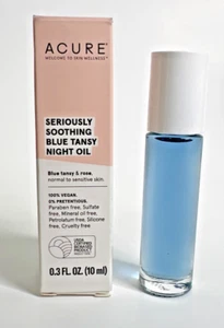 Acure Seriously Soothing Blue Tansy Night Oil .3 oz. Travel Size New - Picture 1 of 5