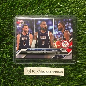 Stephen Curry & Lebron James & Kevin Durant 2024 Topps Now #26 TEAM USA - Picture 1 of 1