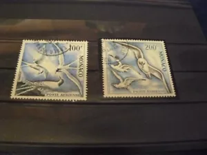 MONACO POSTE AERIENNE N° 66 ET 67 OBLITERES DENTELE 13 RARE ANCIENNES COLONIES - Picture 1 of 1