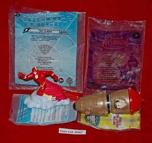 VINTAGE TOYS BURGER KING Justice League Jimmy Neutron Set of 2 Lot#147 - Picture 1 of 5