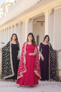 New Pakistani Suits Party Salwar Kameez Wear Ready made Dress Wedding Bollywood - Picture 1 of 32