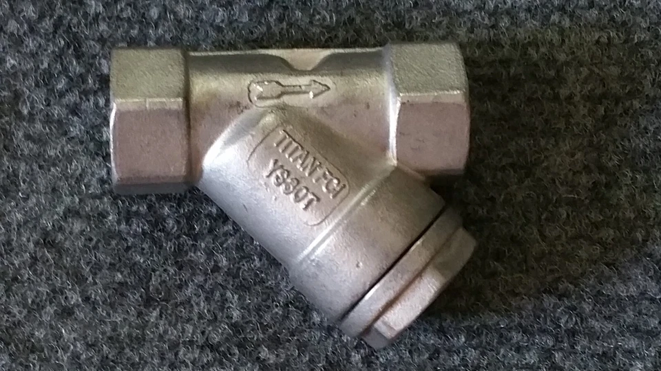 1/2" Inch Stainless Steel Wye Strainer Threaded NPT Titan Flow Control YS80T New - Image 1 of 3
