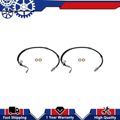 Manguera de freno delantera izquierda 2x para International Harvester 2002-2009 4300LP 7,6 L Foto 1 de 4