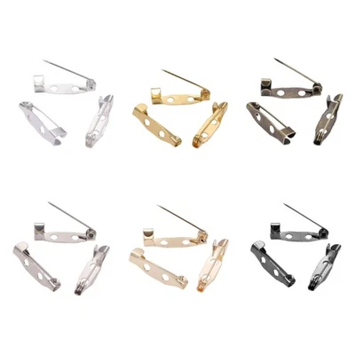 50pcs Brooch Pins With Back Bar Fastener Safety Pin For Handcraft Making Sewing - Image 1 of 4
