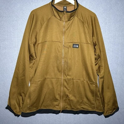Mountain Hardwear Para Hombre XXL Cremallera Completa Forrada de Vellón Chaqueta Bolsillos Marrón 2XL Foto 1 de 4