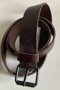 Next Real Leather Belt Brown Size XL 38 To 39 Ins Wide Good Waist Nickel Buckle - Picture 1 of 5