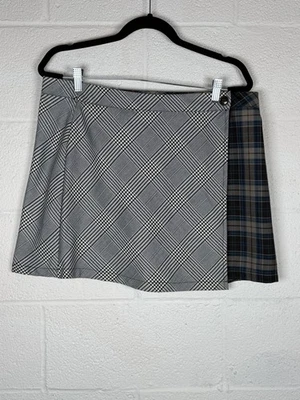 Minifalda envolvente a cuadros casi famosa XL Y2K Grunge Academia estilo preppy Foto 1 de 4